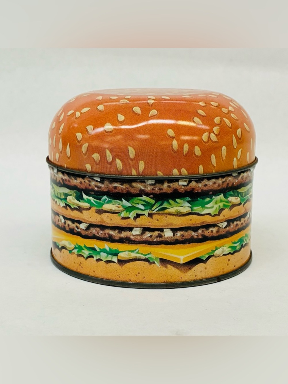 McDonald's Big Mac Limited Ed Collectible Tin 1996 4.25" Diameter x 3.5" Tall